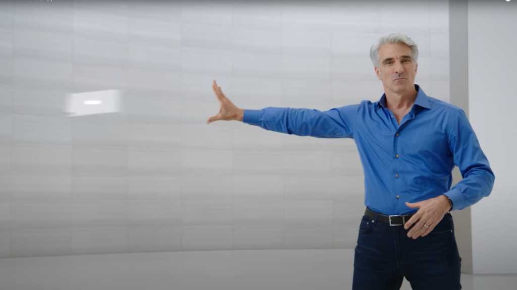 Craig Federighi summons an iPad