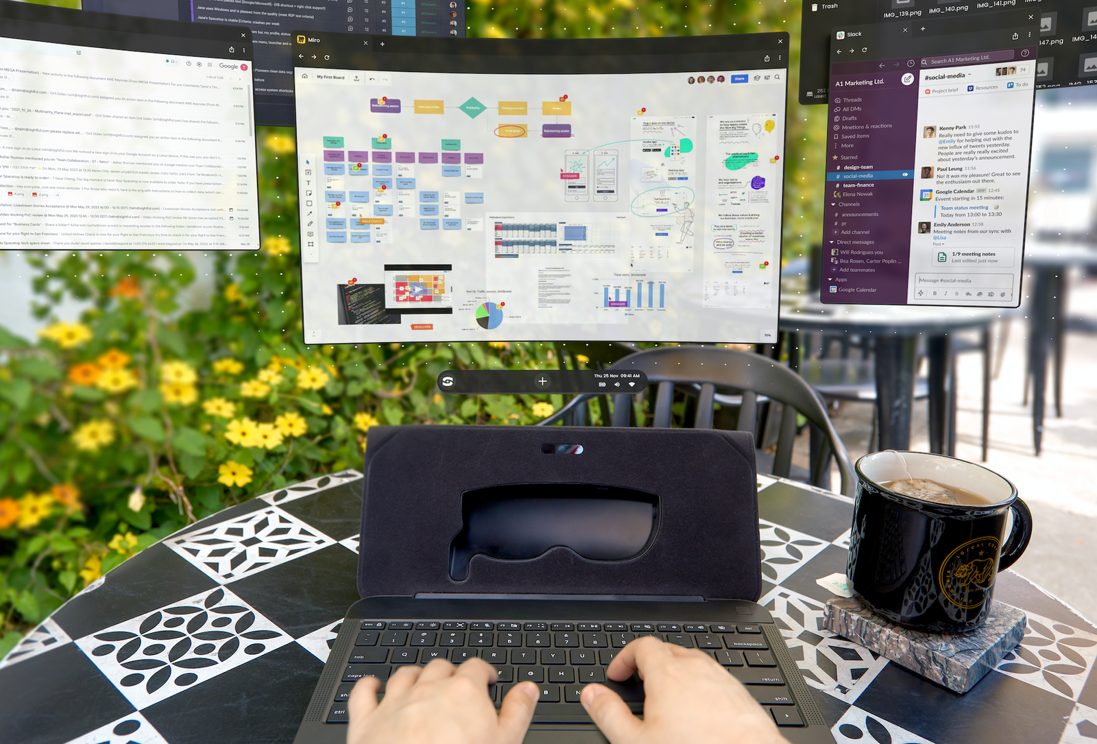 Spacetop G1: Meet The First AR Laptop With 100” Virtual Workspace