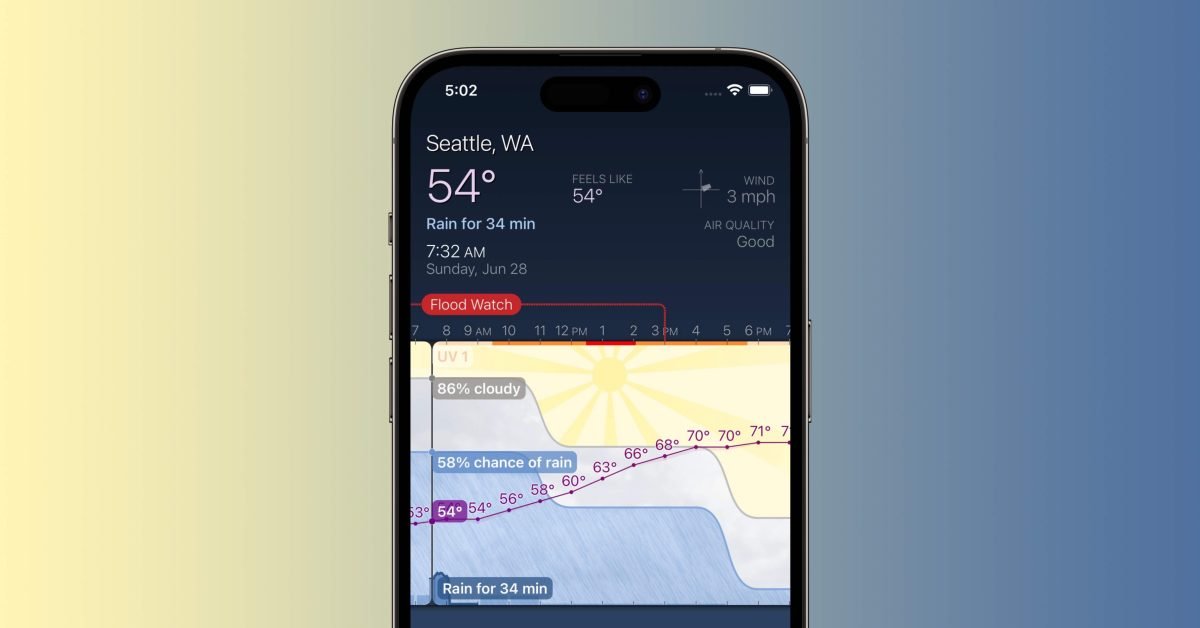 Weather Strip gets minute-by-minute precip forecasts, Apollo Weather gains 'Groups' and 'Route Analysis'