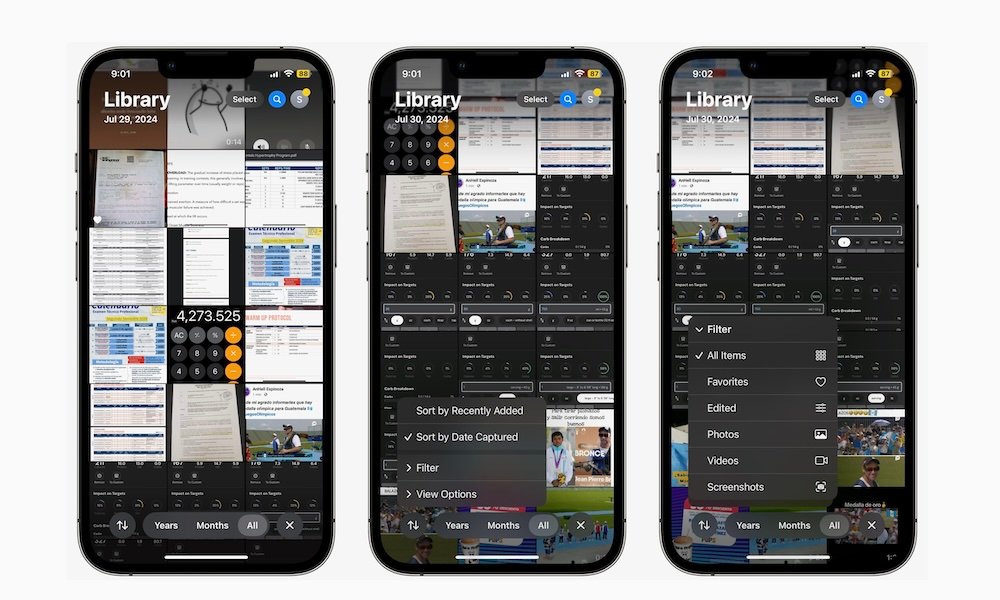 Delete screenshots from iPhone ios18