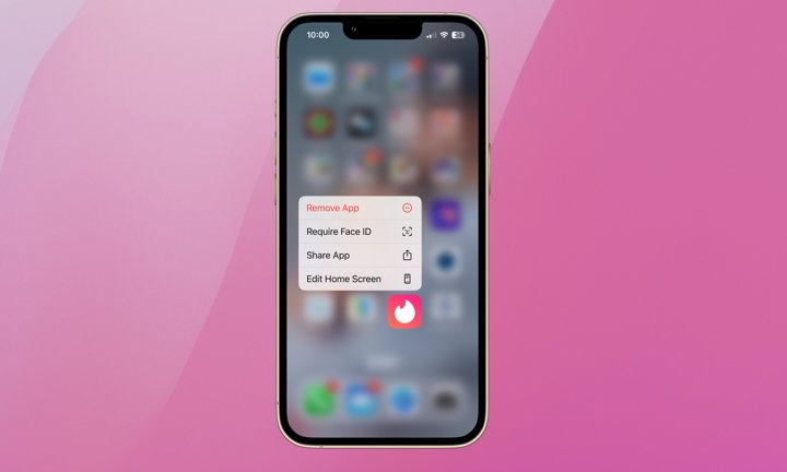 lock app behind face id ios 18