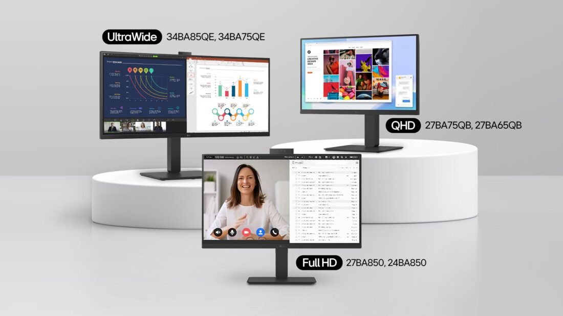 LG Launches Versatile Business Monitors for Productivity and Comfort