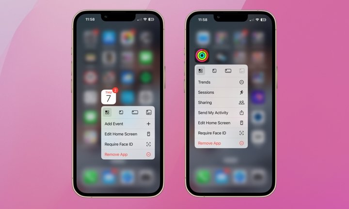 Home Screen Quick Actions