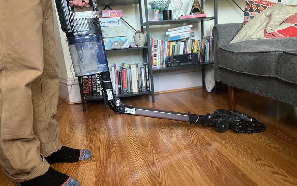 My favorite Shark vacuum makes under-couch cleaning a breeze, and it’s 50% off for Cyber Monday