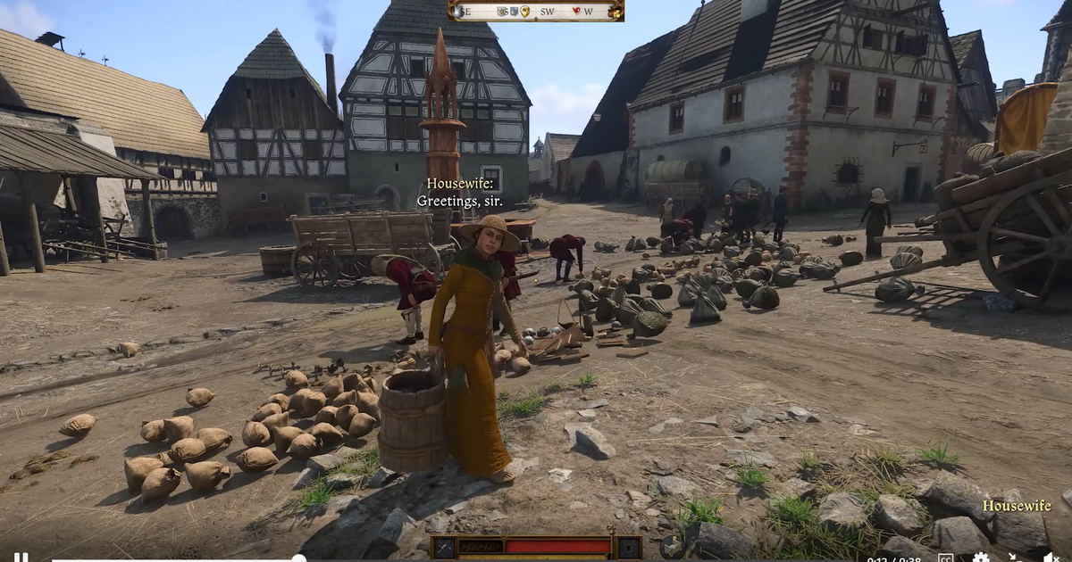 My new ASMR is watching Kingdom Come: Deliverance 2 NPCs harvest a big pile of discarded player items