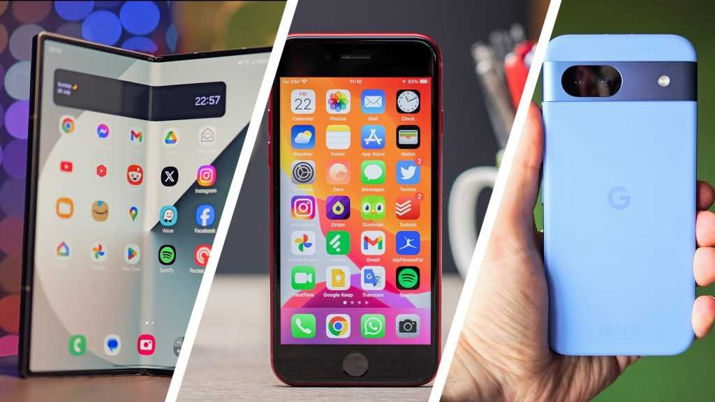 Samsung Galaxy Z Fold 6, Apple iPhone SE (2022) and Google Pixel 8a