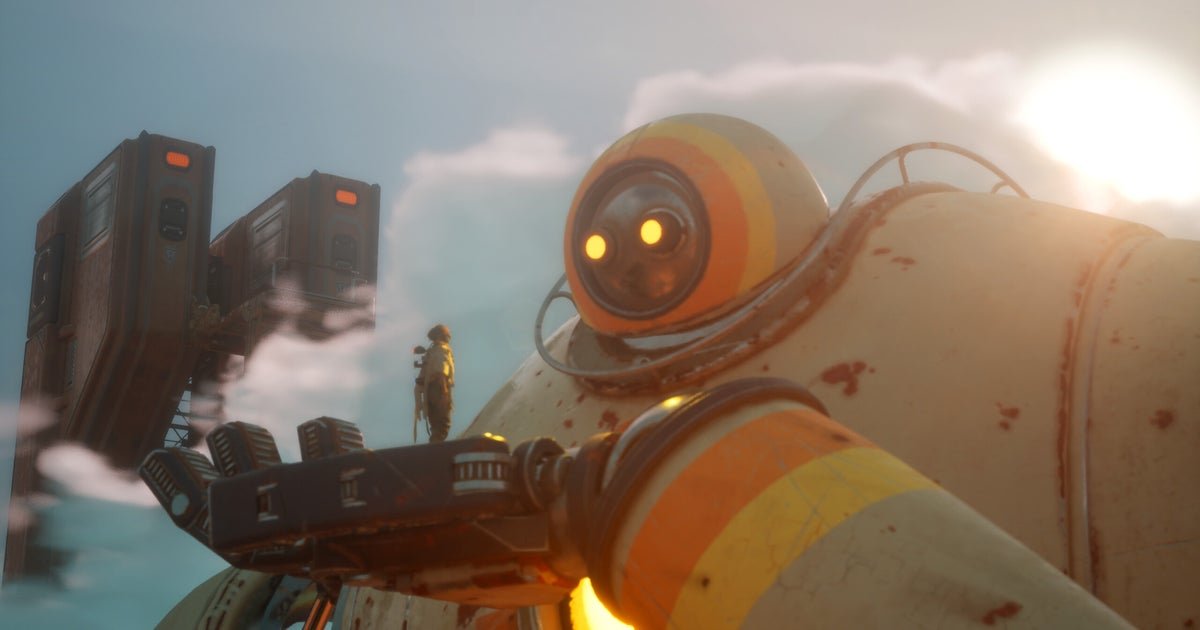 You'll only survive the scorching wasteland of Hello Sunshine by walking in the shadow of a giant robot