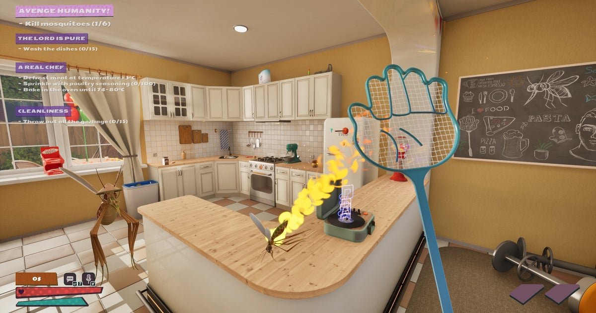 The Mosquito Gang pits four blood-sucking insect players against a human who just wants to do the dishes