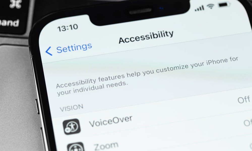 Accessibility Settings on iPhone
