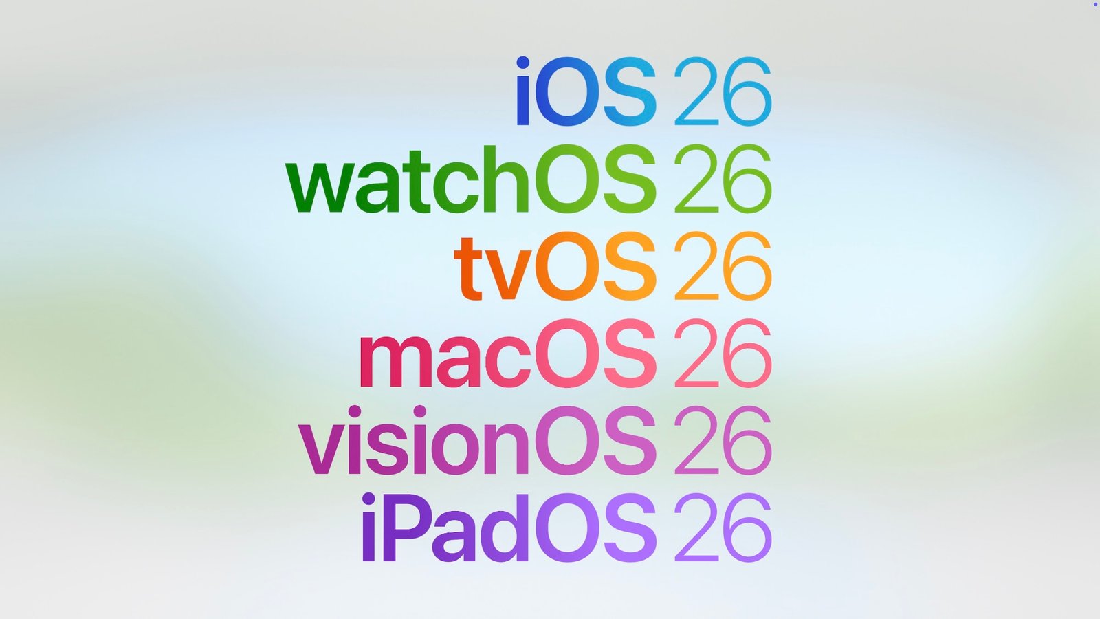 WWDC25 operating systems 26