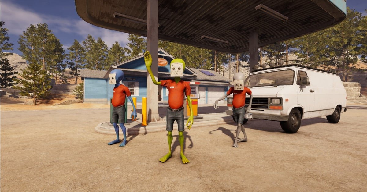Roadside Research is like if Lethal Company were a game where you're a poorly disguised alien running a gas station