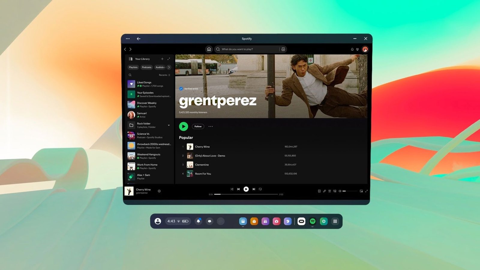'Spotify' Finally Comes to Quest, Letting You Listen to Music in the Background