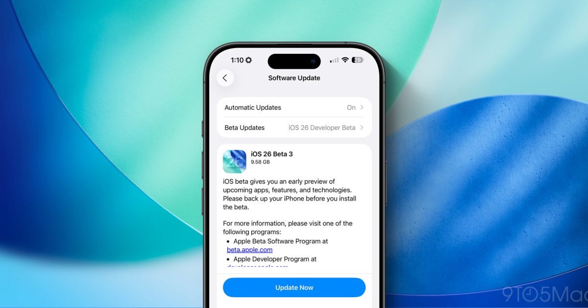 iOS 26 beta 3 changes