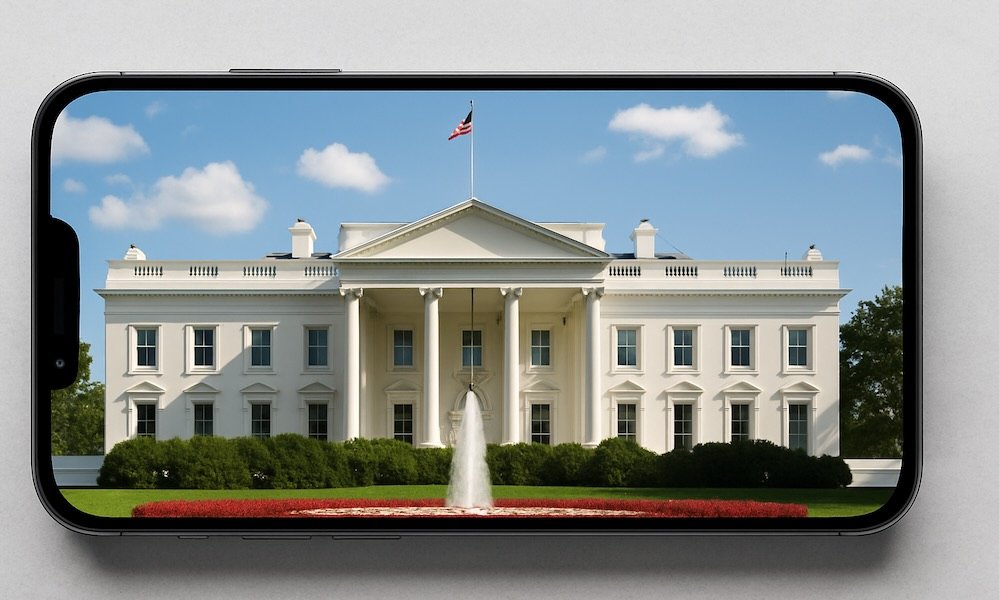 iPhone image of white house