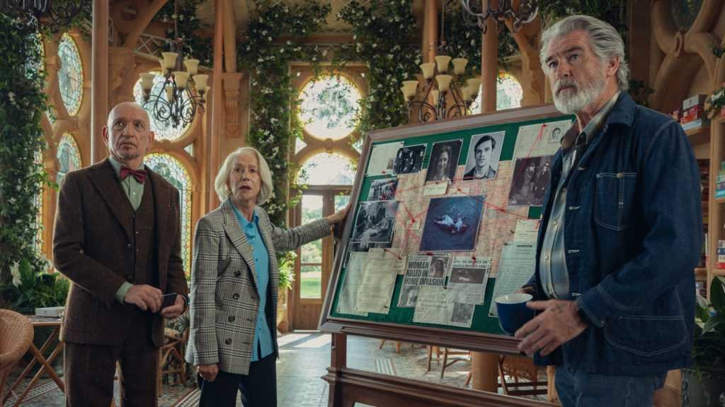 Sir Ben Kingsley Helen Mirren Pierce Brosnan in The Thursday Murder Club