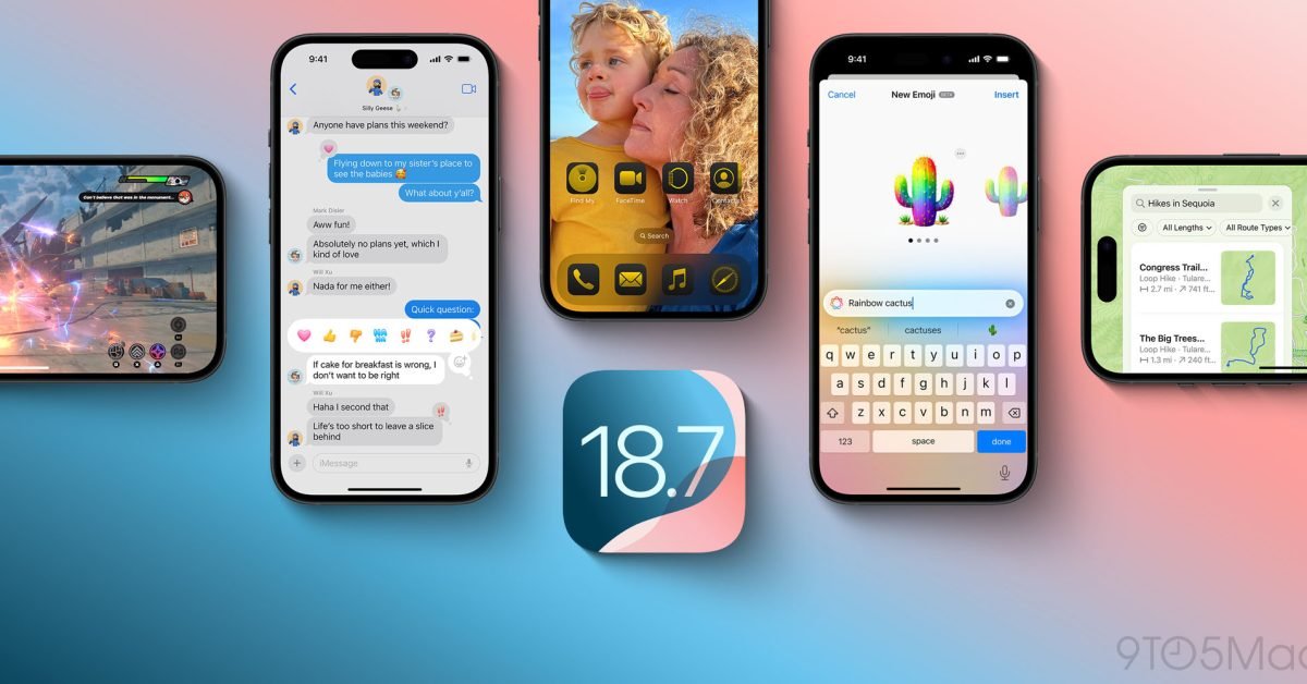 Apple rolls out betas for iOS 18.7, macOS 15.7, and macOS 14.8
